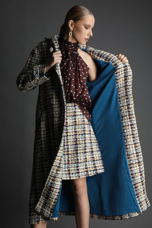 maison tweed coat