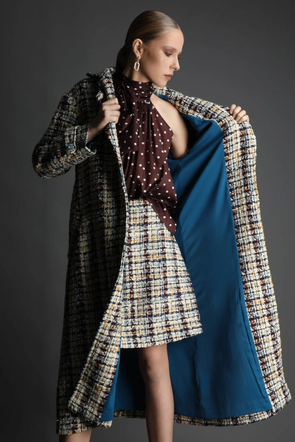 maison tweed coat