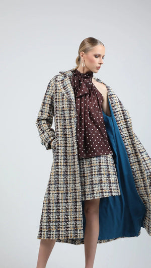 maison tweed coat