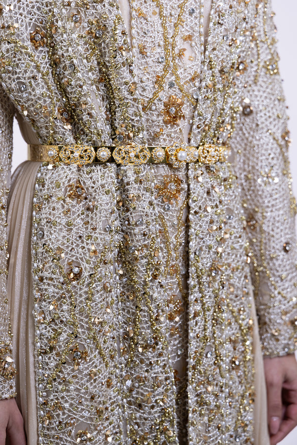 Golden pearl Halo Belt