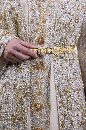 Golden pearl Halo Belt