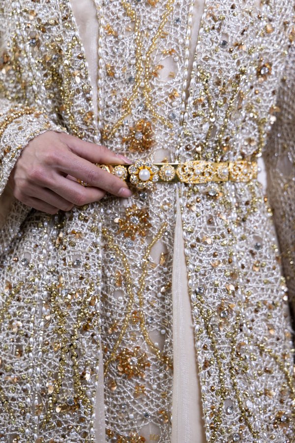 Golden pearl Halo Belt