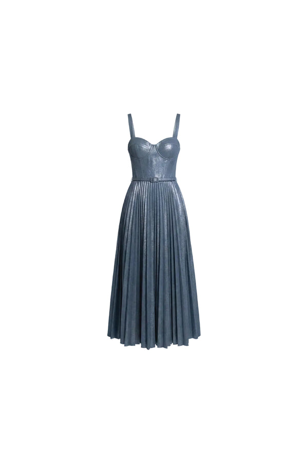 Pleated Denim