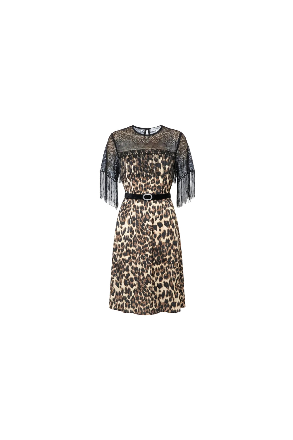 dentelle leopard dress