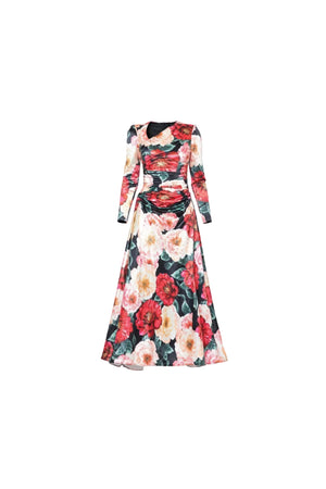 Floral Velvet Dress