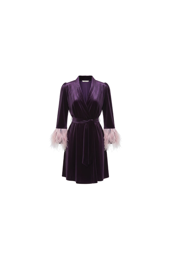 Short Velvet Cardigan