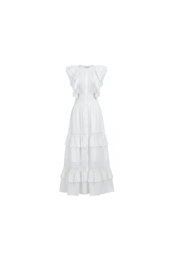 Rosé Cascade Dress