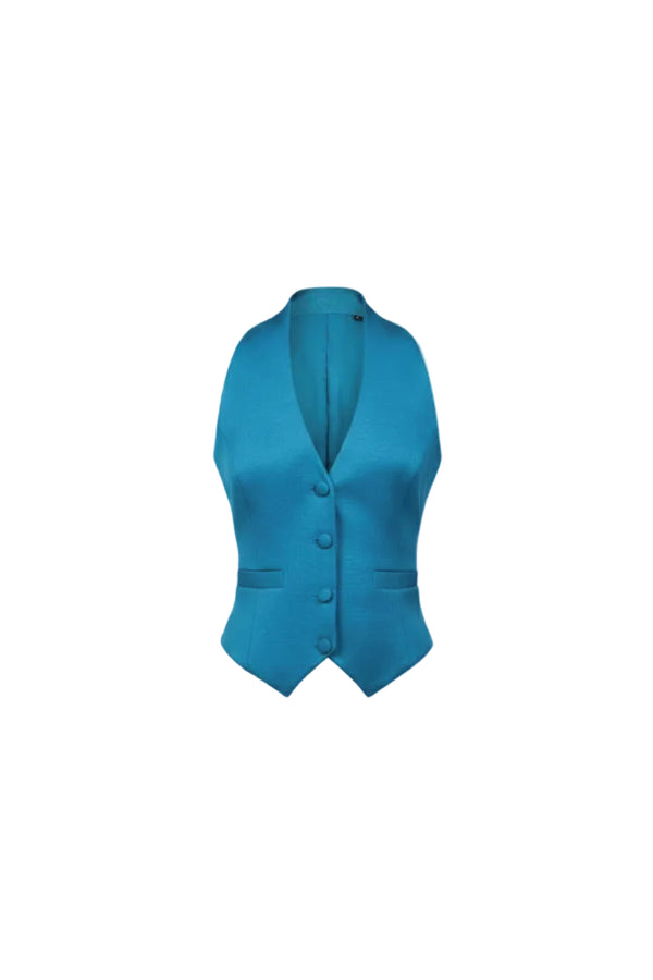 Teal Essence Halter Vest