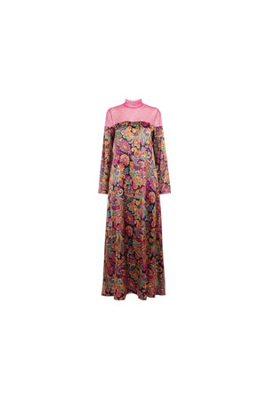 Tulle Velvet Silk Kaftan