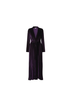 Long Velvet Cardigan