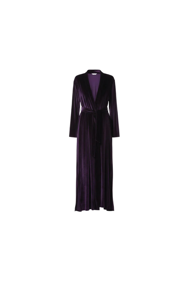 Long Velvet Cardigan