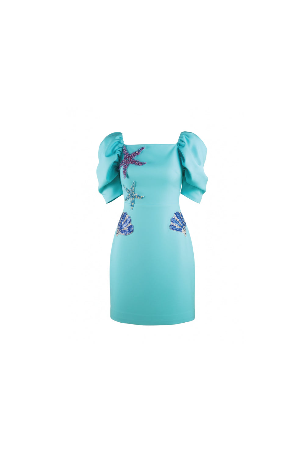 Aqua Mini Dress