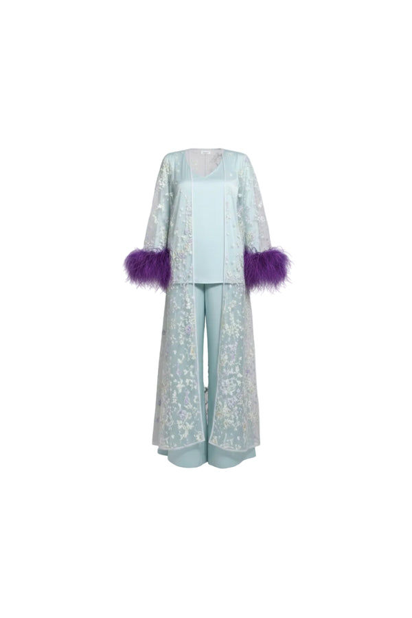 Kimono with Shirt & Pants