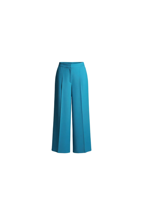 Teal Pleat Pants