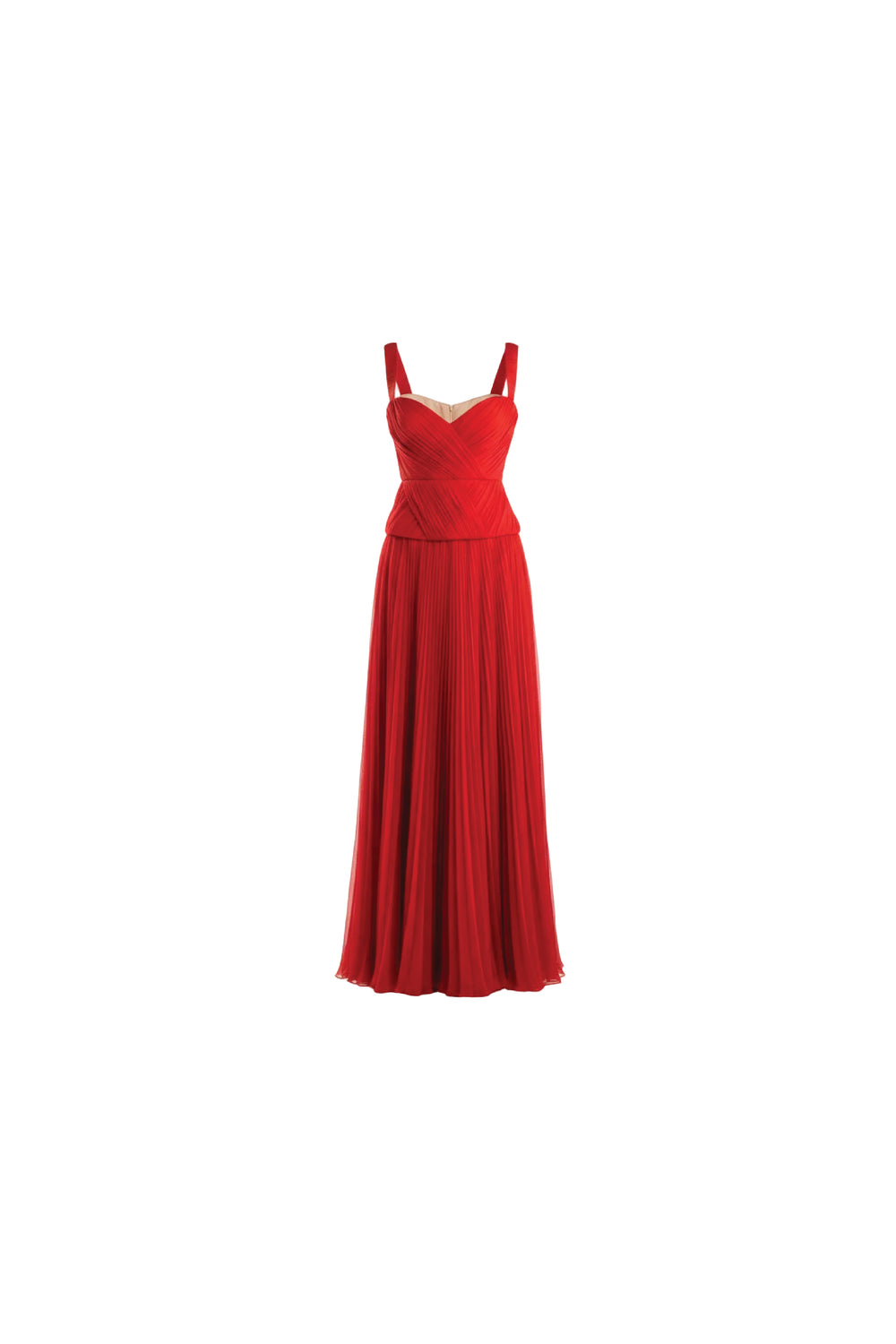 Kayla Silk Red Gown