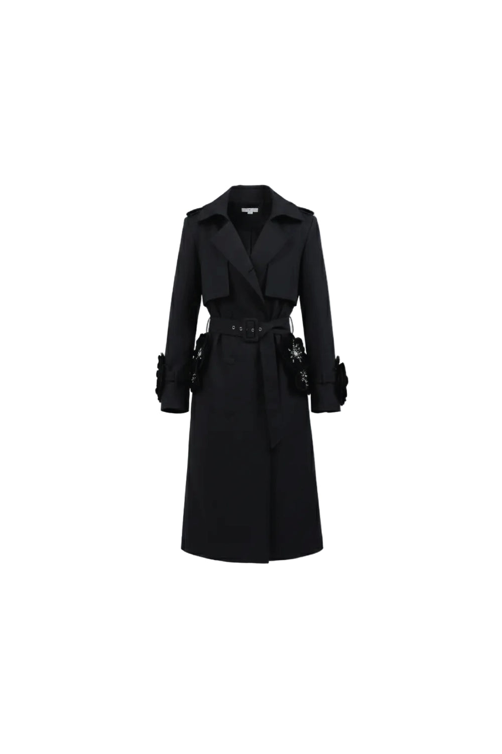Noir Blossom Trench
