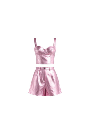 Barbie Leather Corset and Shorts