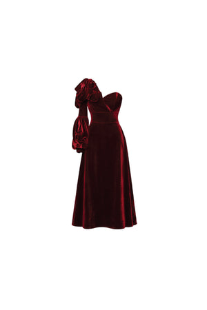 Burgundy Velvet  Elegance