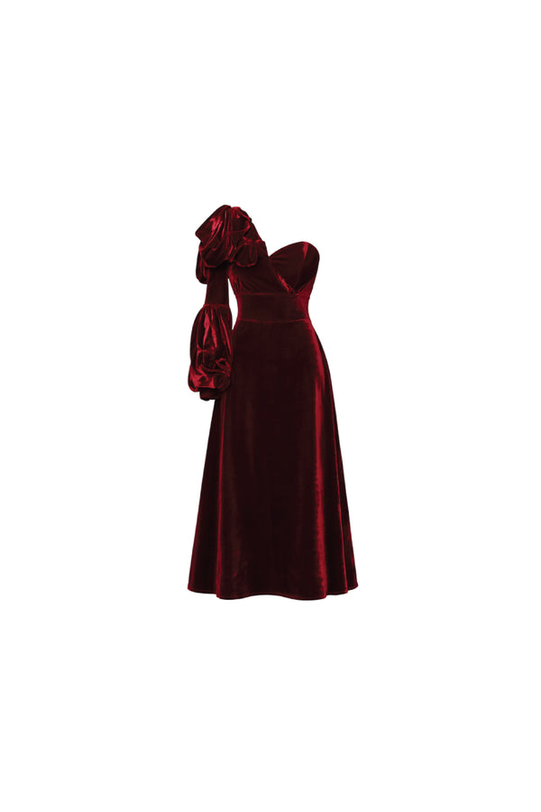 Burgundy Velvet  Elegance
