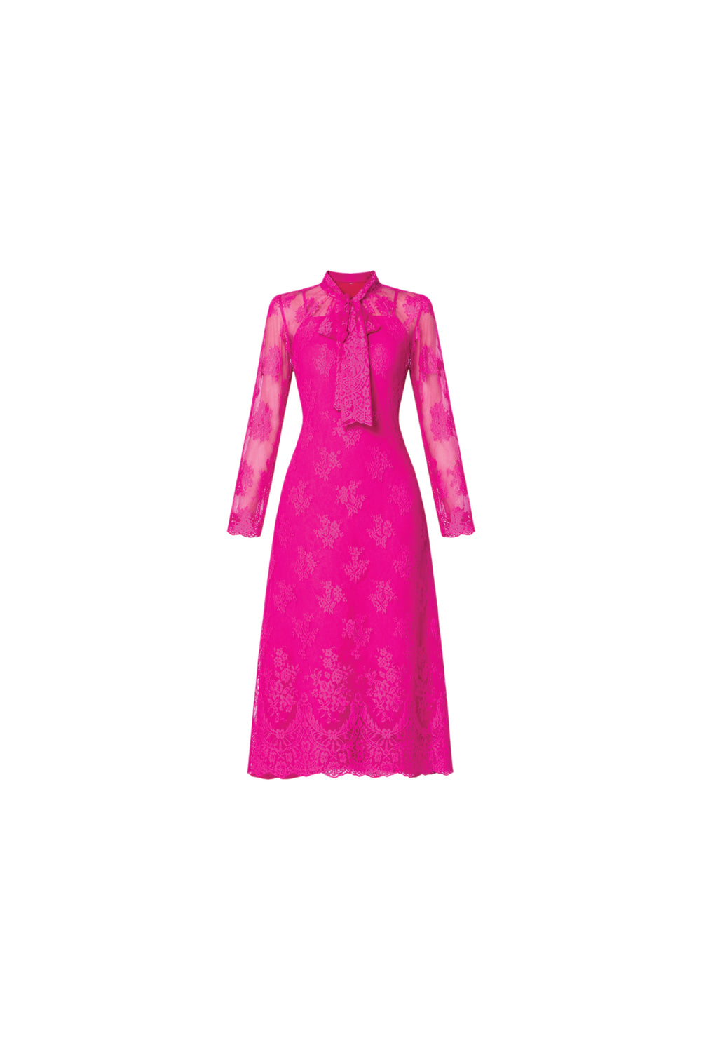 Fuchsia Lace Dress