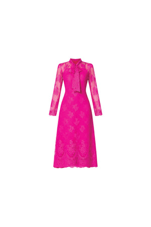 Fuchsia Lace Dress