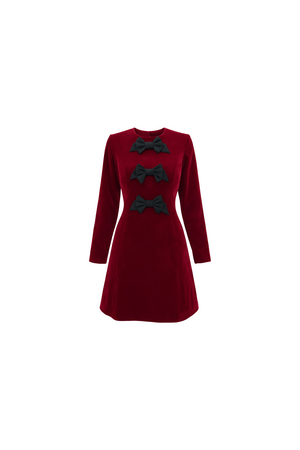 Velvet Bow Dress