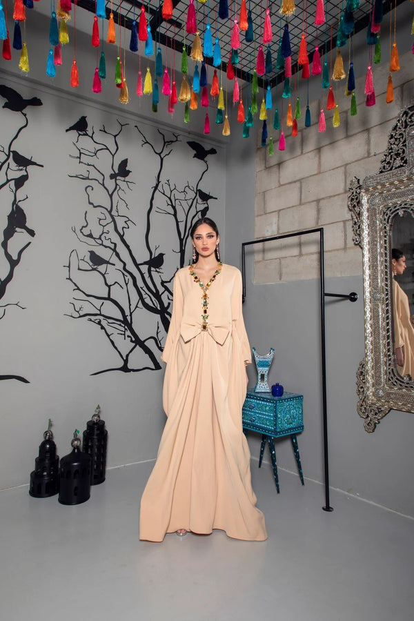 Dress Kaftan with a bow
