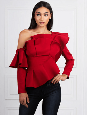 Off-Shoulder Asymmetric Top