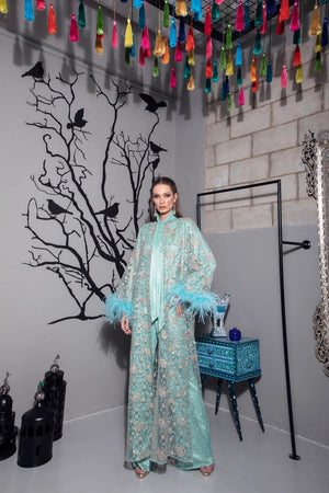 feathery kimono