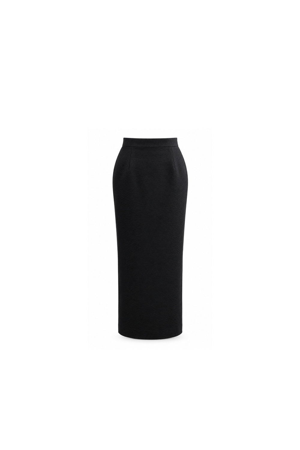 Noor Azhari black jacquard high-waisted pencil skirt