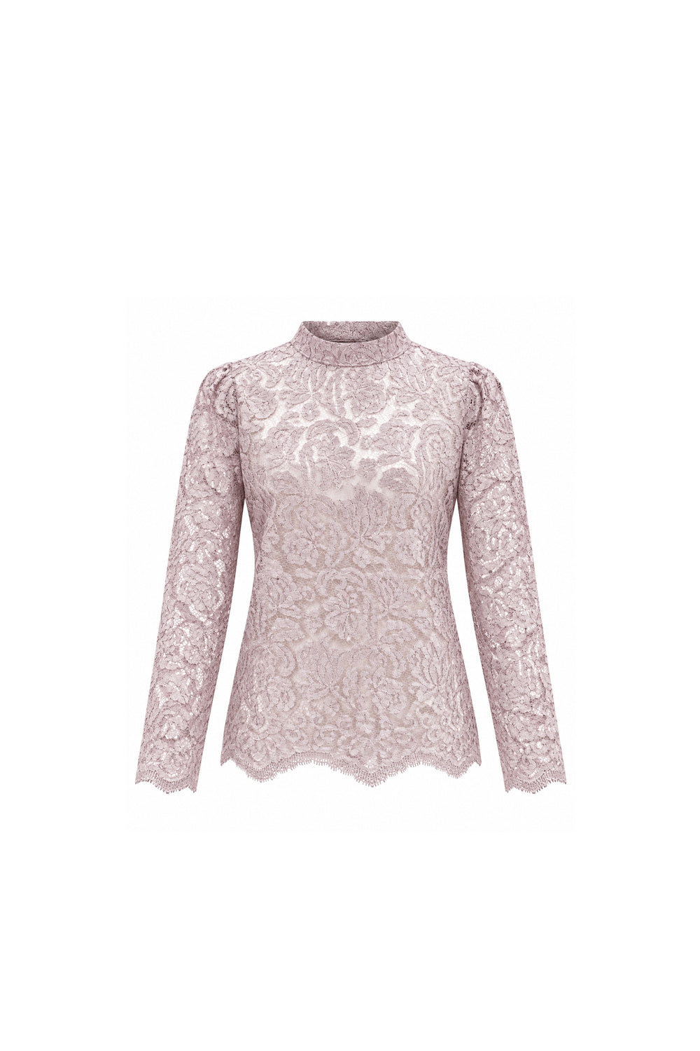 Blush Pink Lace Blouse