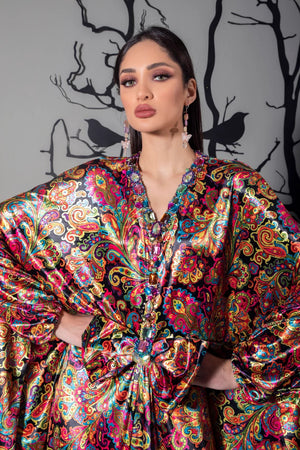 Silk Velvet Mandela Abaya