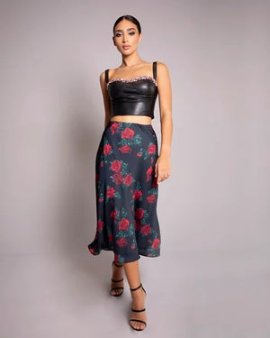 Rosa Silk Skirt
