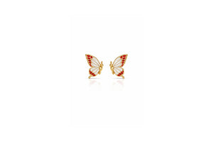 Butterfly Enamel Stud Earrings