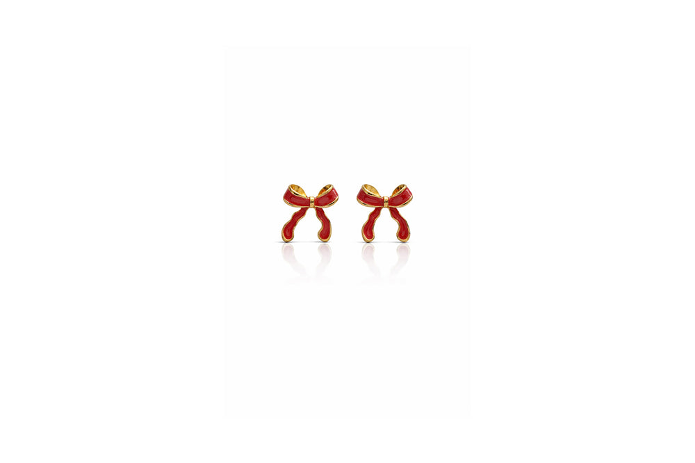 twist and tied ribbon earrings
