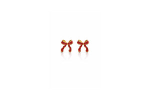twist and tied ribbon earrings