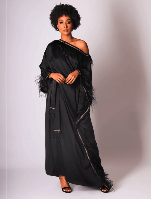Feathery Silk Abaya
