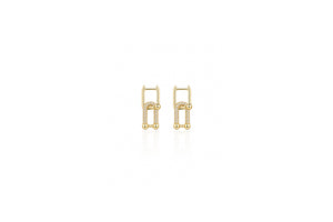 Pavé Link Drop Earrings