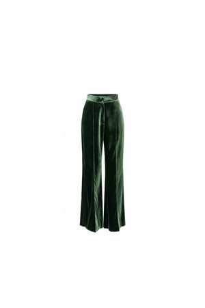 Forest Green Velvet Trousers