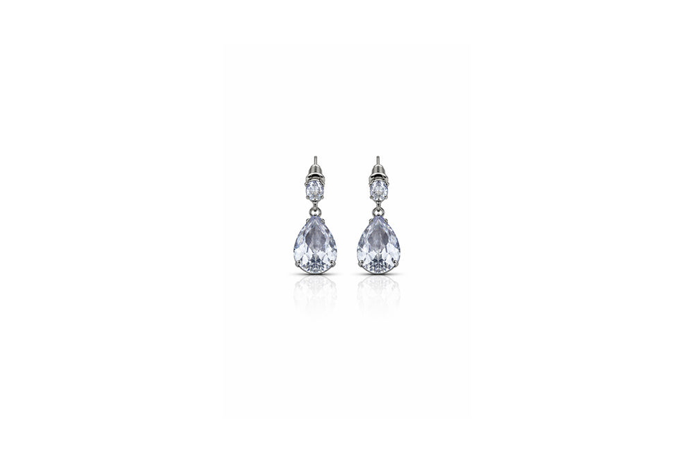 Crystal Teardrop Drop Earrings