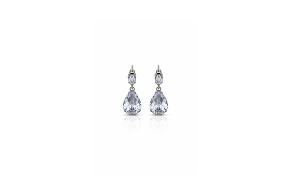 Crystal Teardrop Drop Earrings