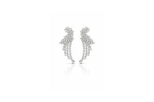 Crystal Waterfall Statement Earrings