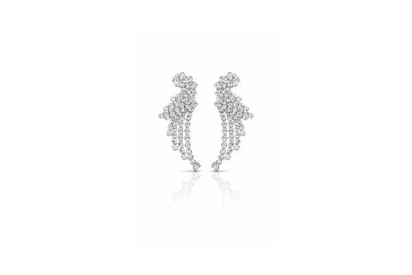 Crystal Waterfall Statement Earrings