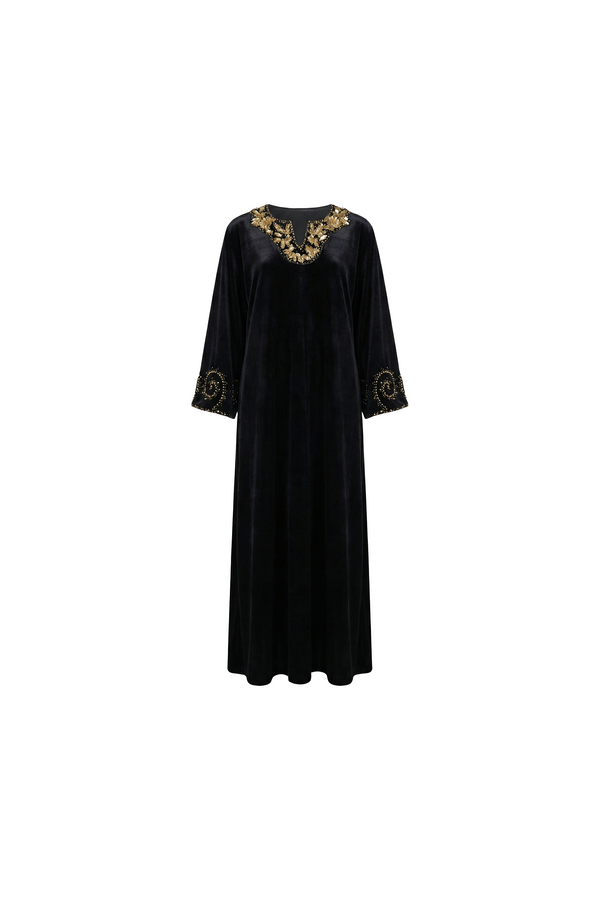 noir luxe abaya