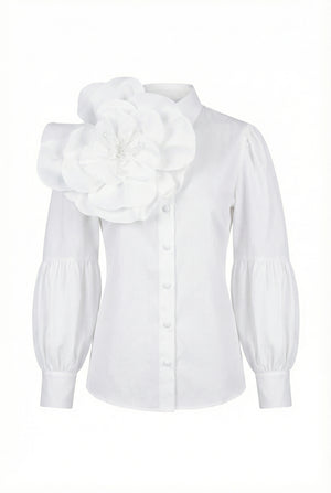 White Flower Shirt