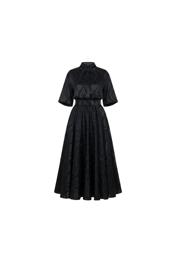 silk shirt dress