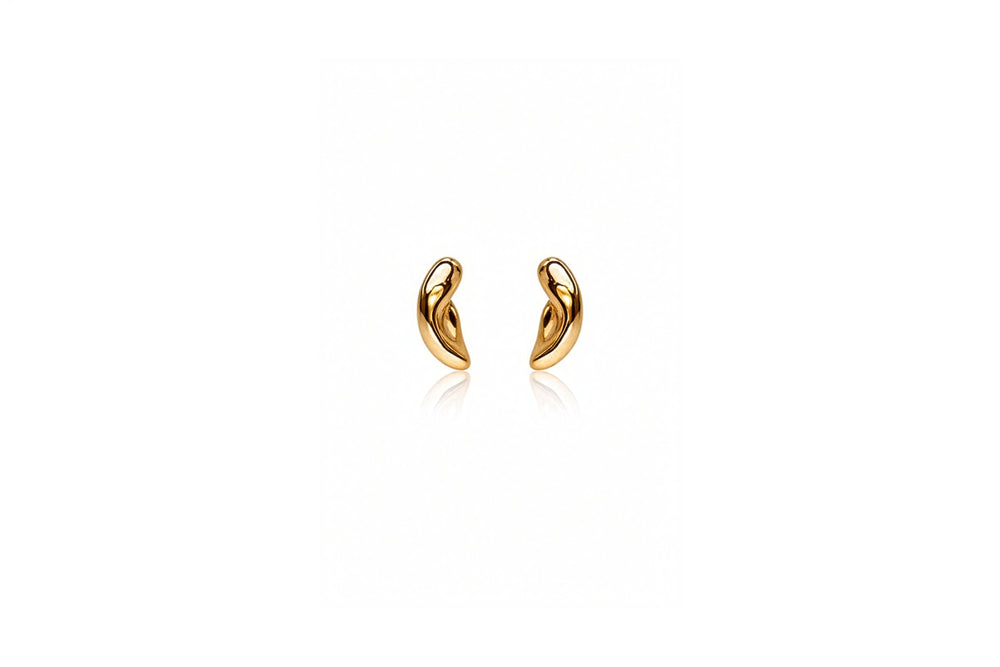 molten curve earrings