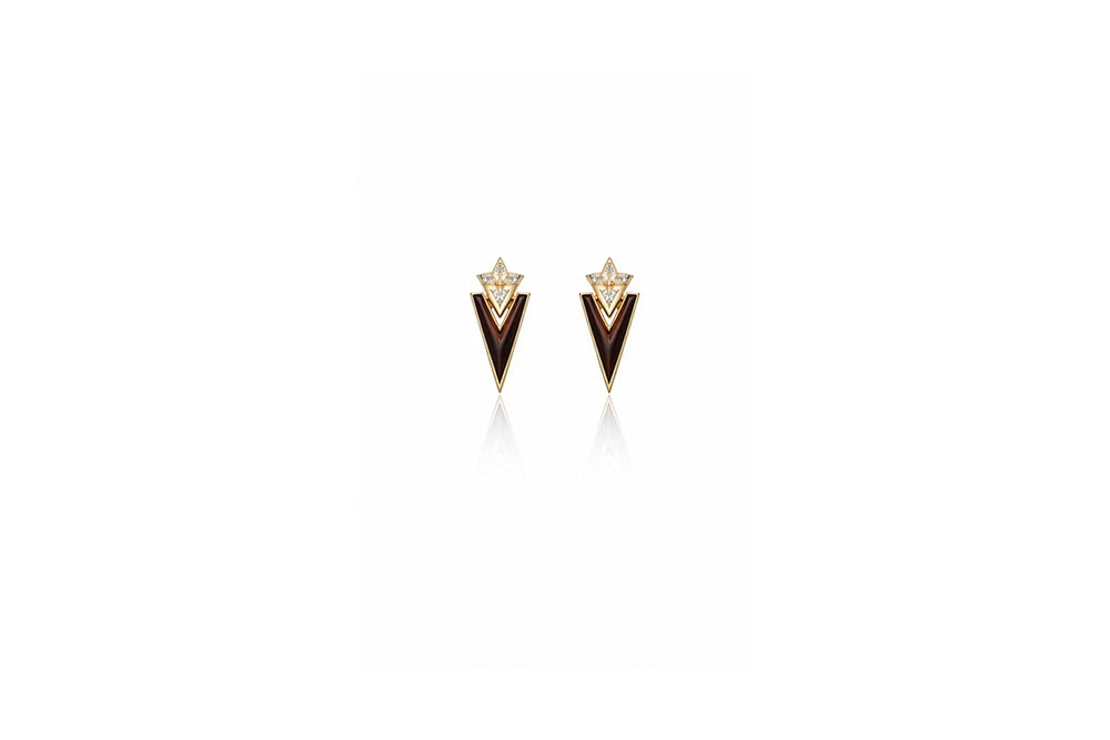 Bold V-Strike Earrings