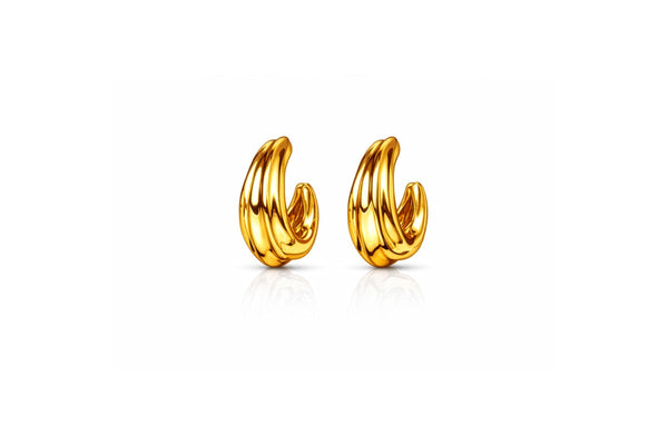 liquid fold earrings