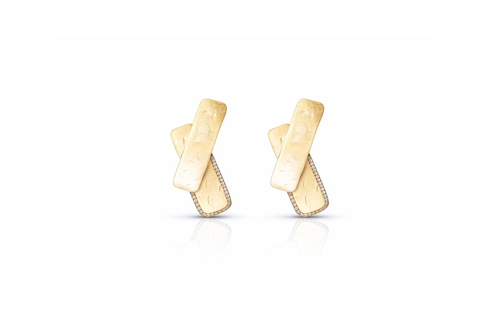 folded gleam earrings